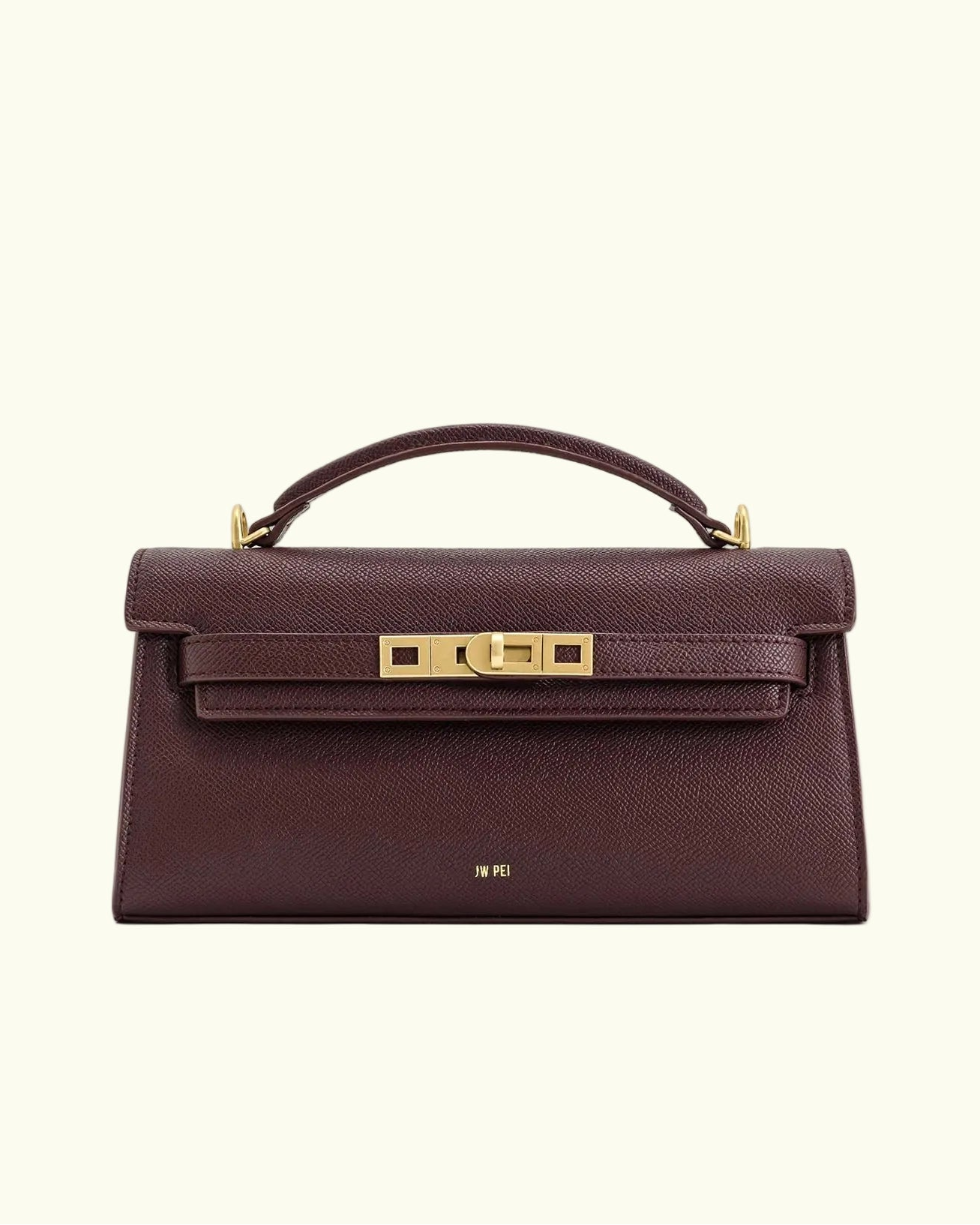 Noor Top Handle Bag - Deep Burgundy
